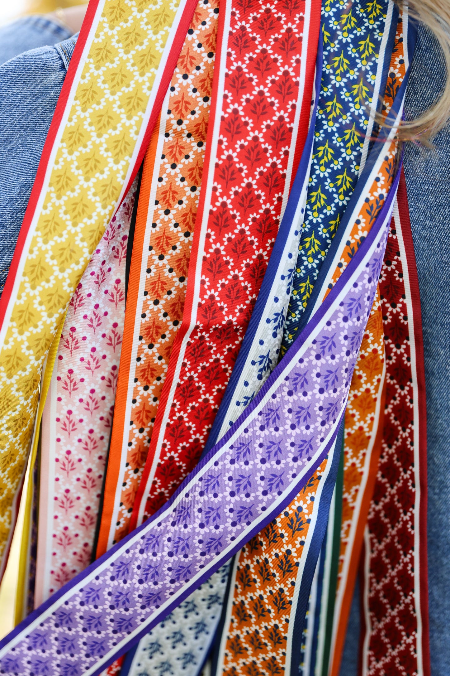 The Skinny Scarf - Purple & Gold