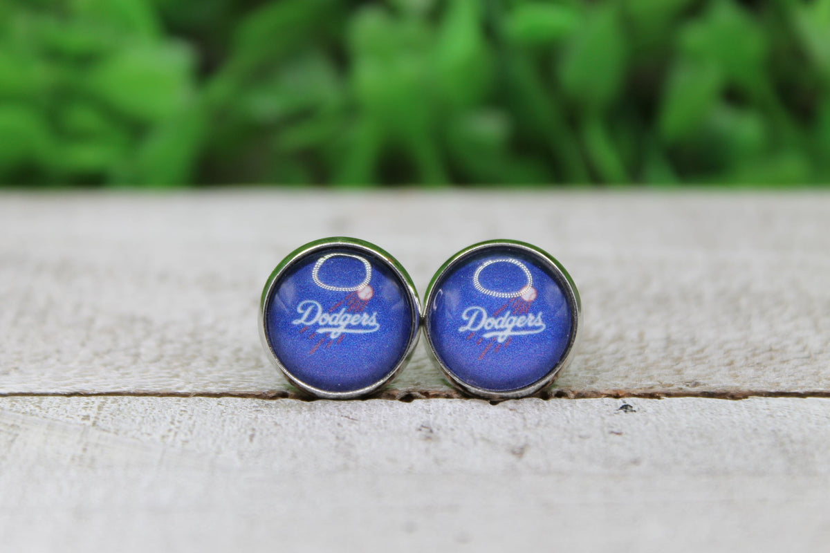 Baseball Dodgers Stud Earrings