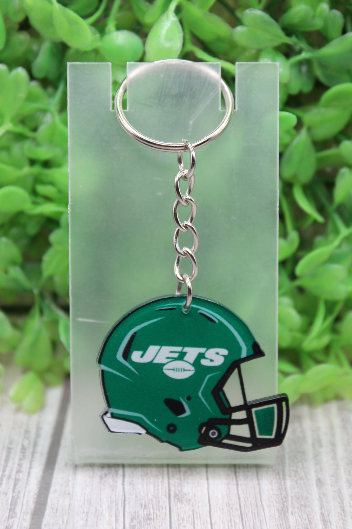 Football, Jets Helmet Acrylic Keychain