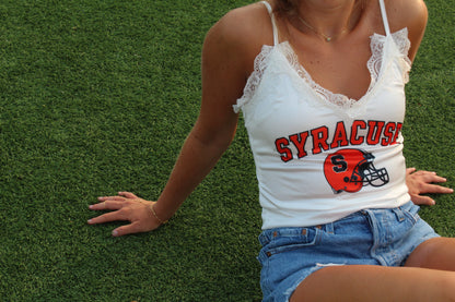 Syracuse White Lace Cami