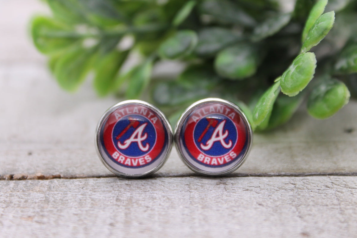 Baseball Atlanta Braves Stud Earrings