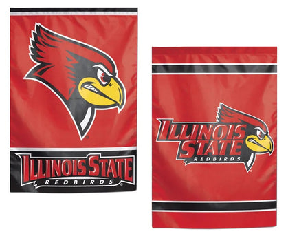 Illinois State Redbirds Garden Flag 2 Sided Logo
