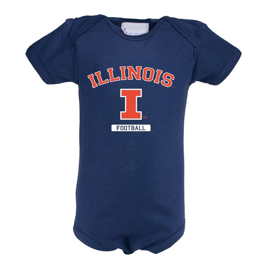 Illinois Infant Lap Shoulder Creeper Print