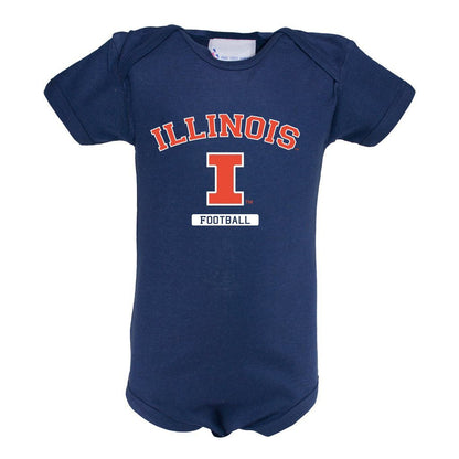 Illinois Infant Lap Shoulder Creeper Print
