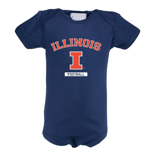 Illinois Infant Lap Shoulder Creeper Print