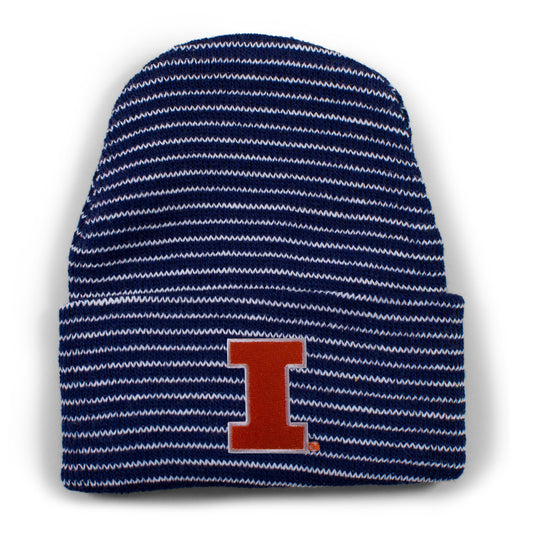 Illinois Stripe Knit Cap
