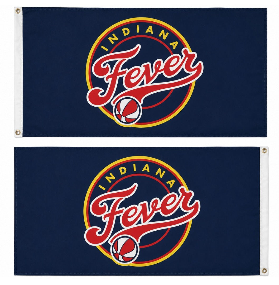 Indiana Fever Blue 2 Sided 3x5 Flag
