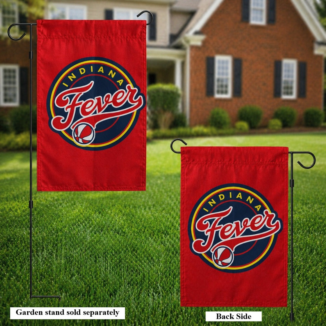 Indiana Fever Red 2 Sided Garden Flag