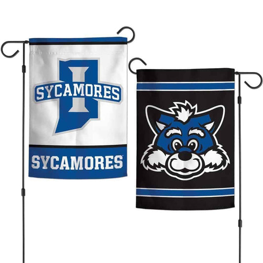 Indiana State Sycamores Garden Flag 2 Sided Logo