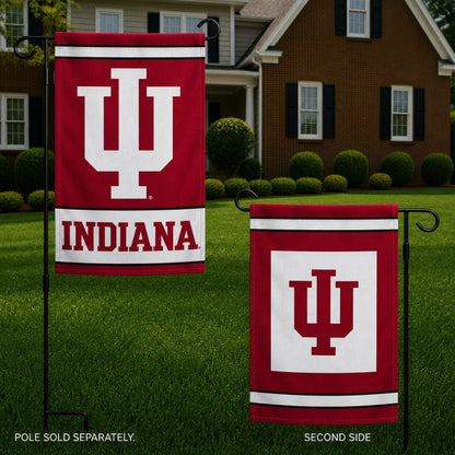 Indiana University Garden Flag 2 Sided Logo