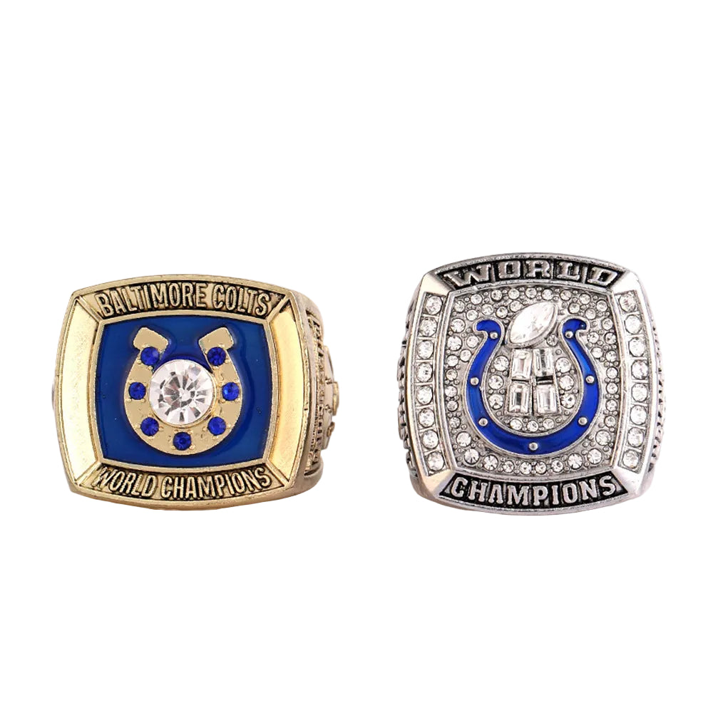Indianapolis Football Championship Ring Set – Limited Edition Fan Collectible with Wood Gift Box