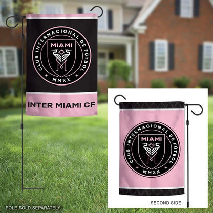 Inter Miami CF 2 Sided Garden Flag 12.5x18