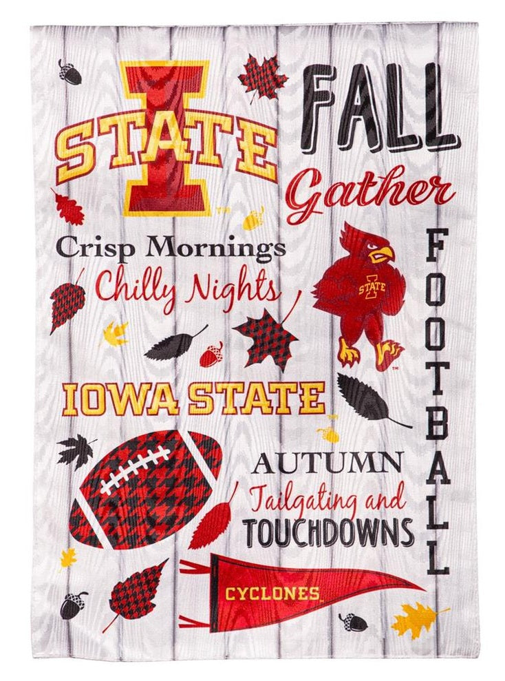 Iowa State 2 Sided Fall Garden Flag