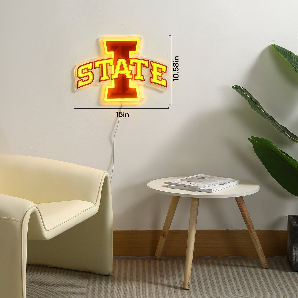 Iowa State Cyclones LED Neon Sign - Standard (15" x 10.58")