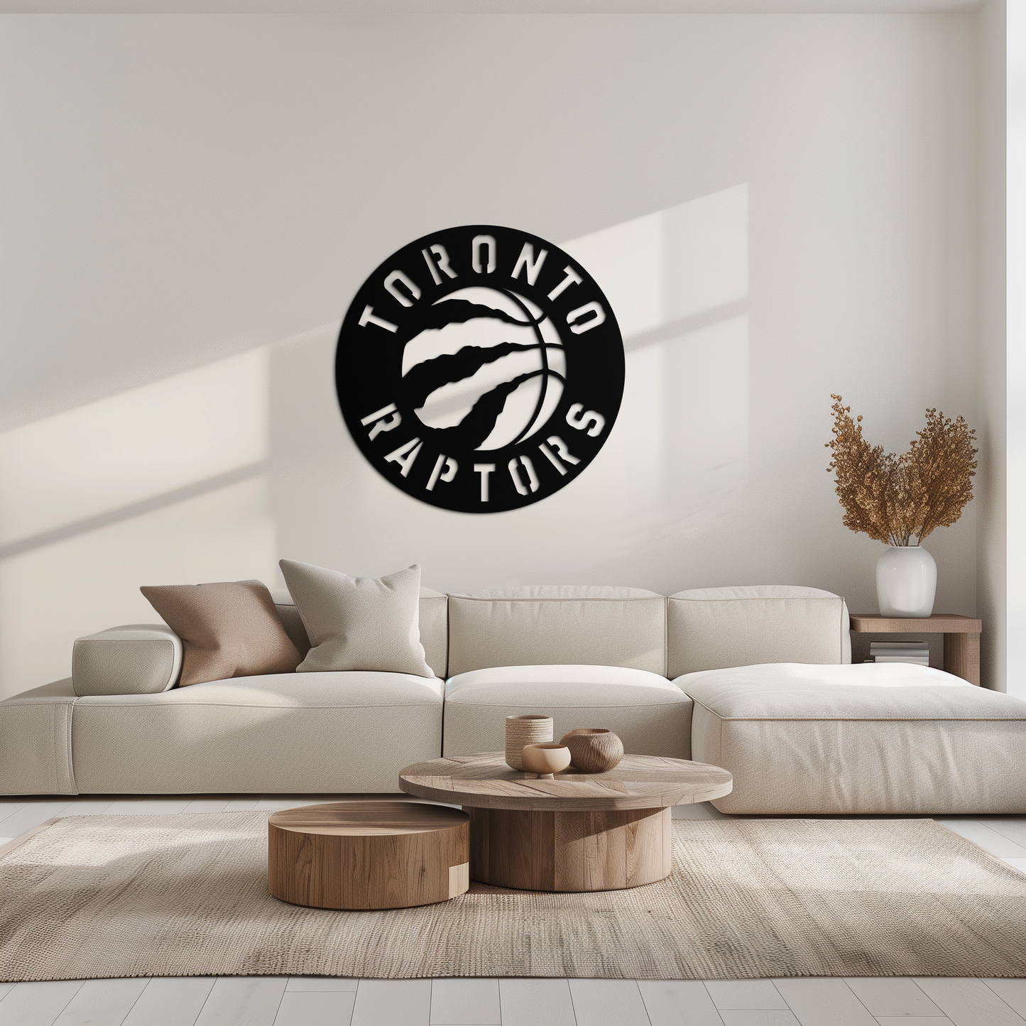 Toronto Raptors Logo Metal Wall Art – Bold Basketball Emblem for Sports Fans- KAF678