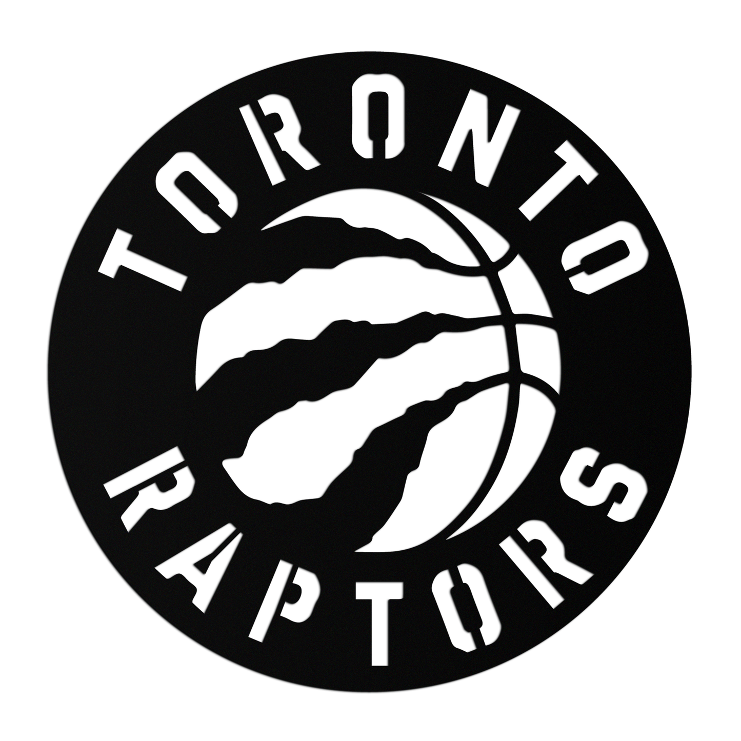 Toronto Raptors Logo Metal Wall Art – Bold Basketball Emblem for Sports Fans- KAF678