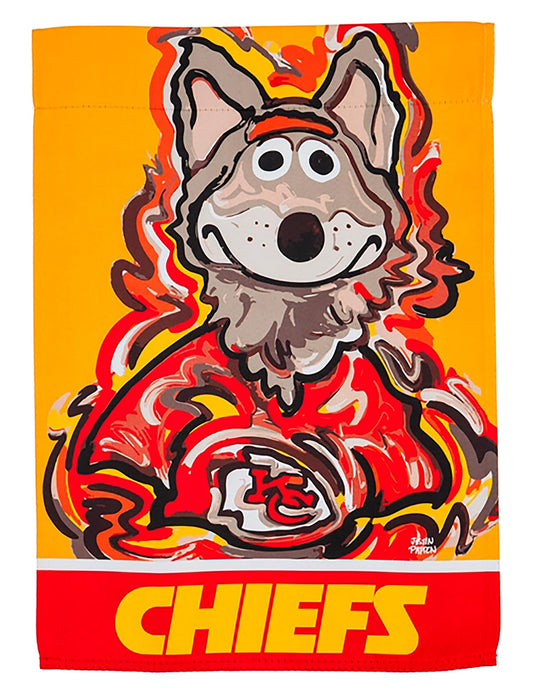 Kansas City Chiefs 2 Sided Justin Patten Garden Flag