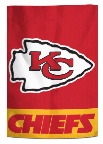 Kansas City Chiefs Garden Flag 2 Sided Embroidered