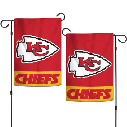 Kansas City Chiefs Garden Flag 2 Sided Embroidered