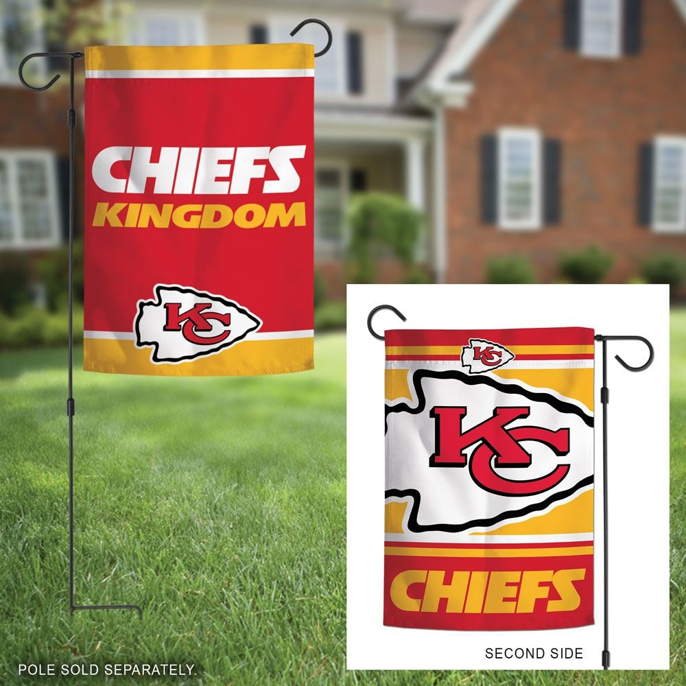 Kansas City Chiefs Garden Flag 2 Sided Slogan Chiefs Kingdom