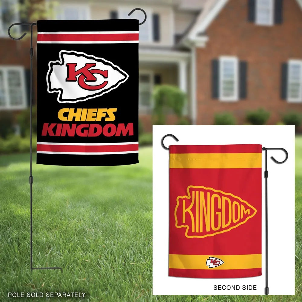 Kansas City Chiefs Kingdom Garden Flag 2 Sided Logo