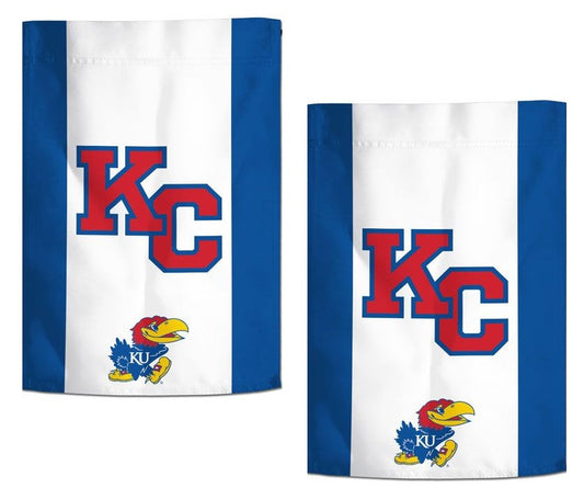 Kansas Jayhawks KC 2-Sided Garden Flag