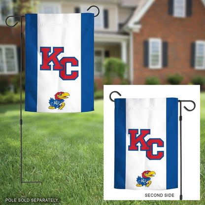 Kansas Jayhawks KC 2-Sided Garden Flag