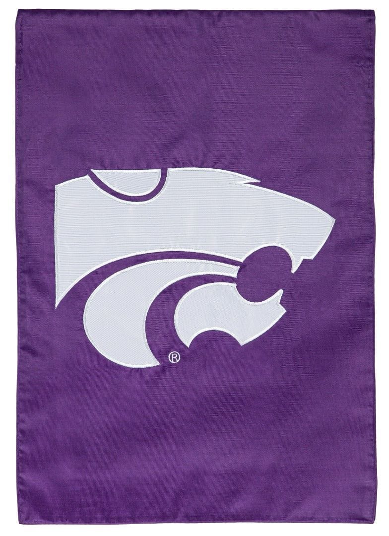 Kansas State Wildcats Garden Flag Applique 2 Sided
