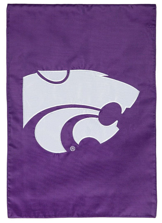 Kansas State Wildcats Garden Flag Applique 2 Sided