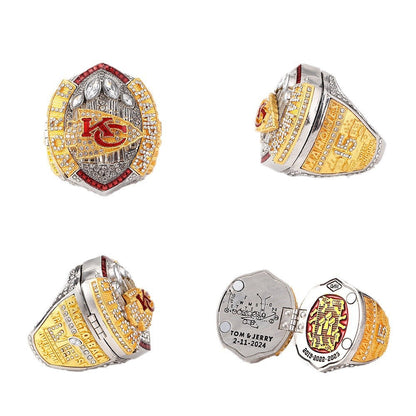 Kansas City Football Championship Rings Set – Limited Edition Collector's Replica (1969–2023)