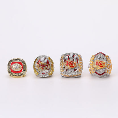 Kansas City Football Championship Rings Set – Limited Edition Collector's Replica (1969–2023)