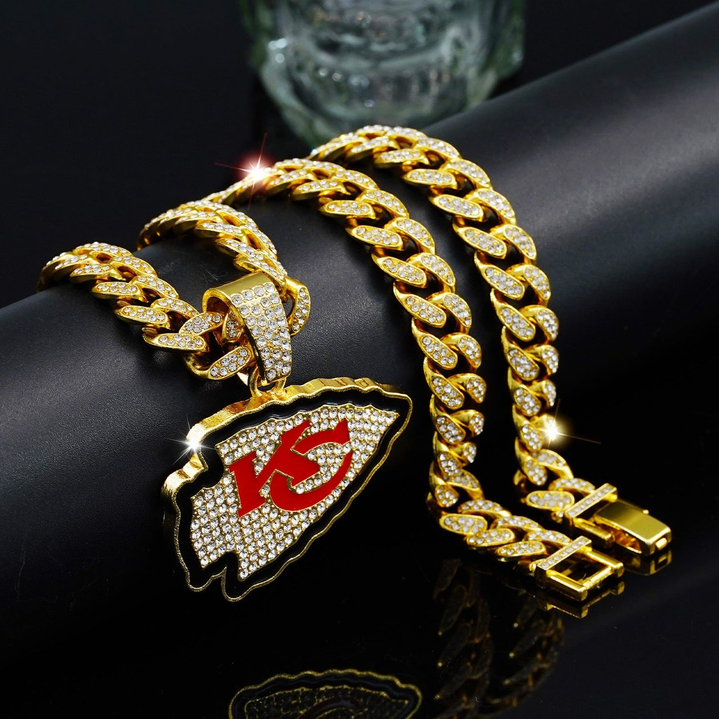 Kansas City Emblem Pendant Necklace – Game Day Gift for Fans