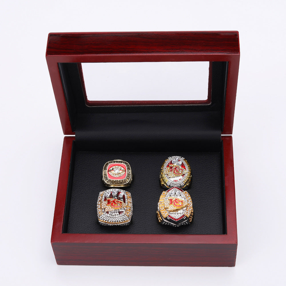 Kansas City Football Championship Rings Set – Limited Edition Collector's Replica (1969–2023)