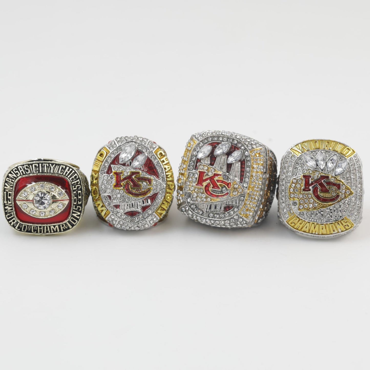 Kansas City Football Championship Rings Set – Limited Edition Collector's Replica (1969–2023)