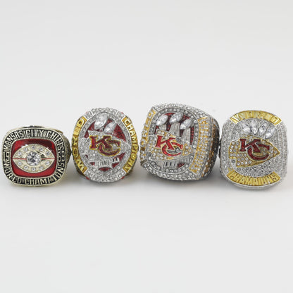 Kansas City Football Championship Rings Set – Limited Edition Collector's Replica (1969–2023)