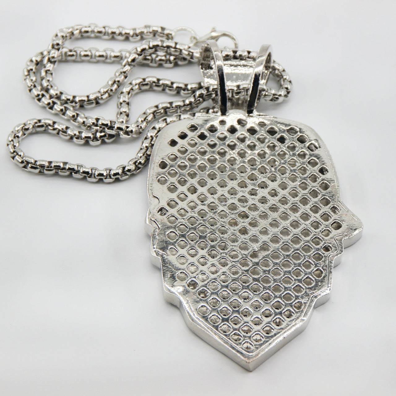 Kansas City  Football Mask Pendant Necklace – Iced Out Fan Jewelry Gift for Game Day, Birthday & Holidays