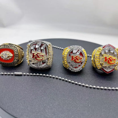 Kansas City Football Championship Rings Set – Limited Edition Collector's Replica (1969–2023)