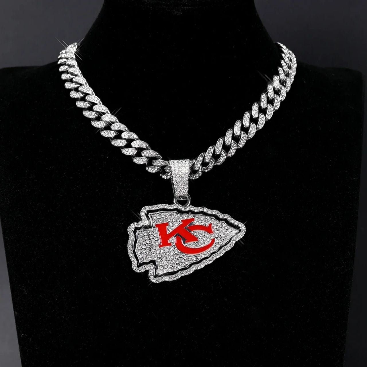 Kansas City Emblem Pendant Necklace – Game Day Gift for Fans
