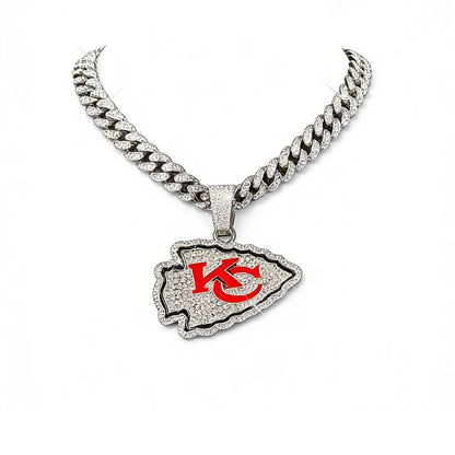 Kansas City Emblem Pendant Necklace – Game Day Gift for Fans
