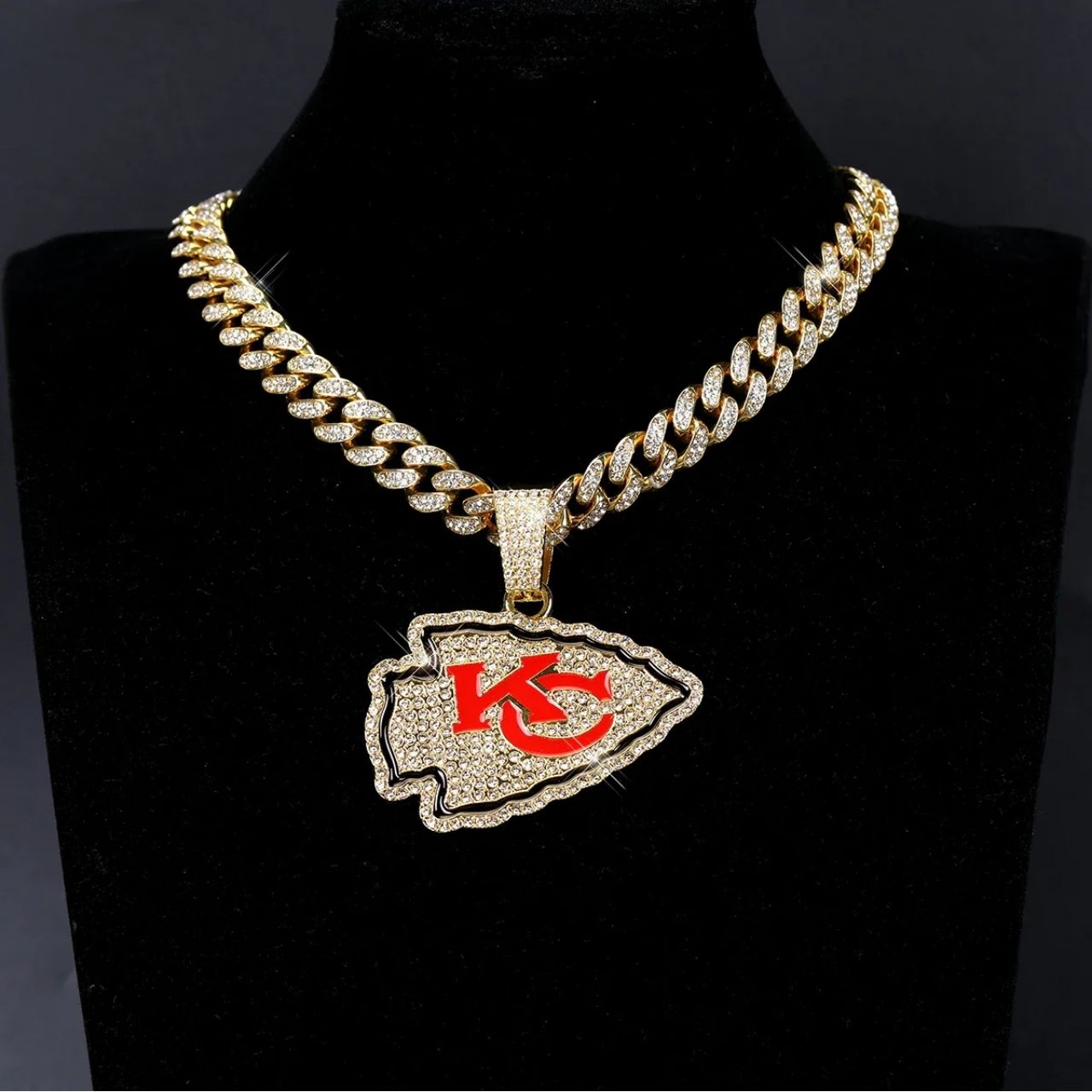 Kansas City Emblem Pendant Necklace – Game Day Gift for Fans