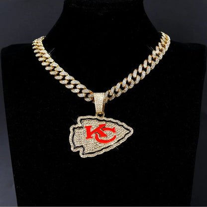 Kansas City Emblem Pendant Necklace – Game Day Gift for Fans