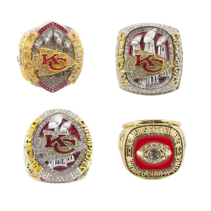 Kansas City Football Championship Rings Set – Limited Edition Collector's Replica (1969–2023)