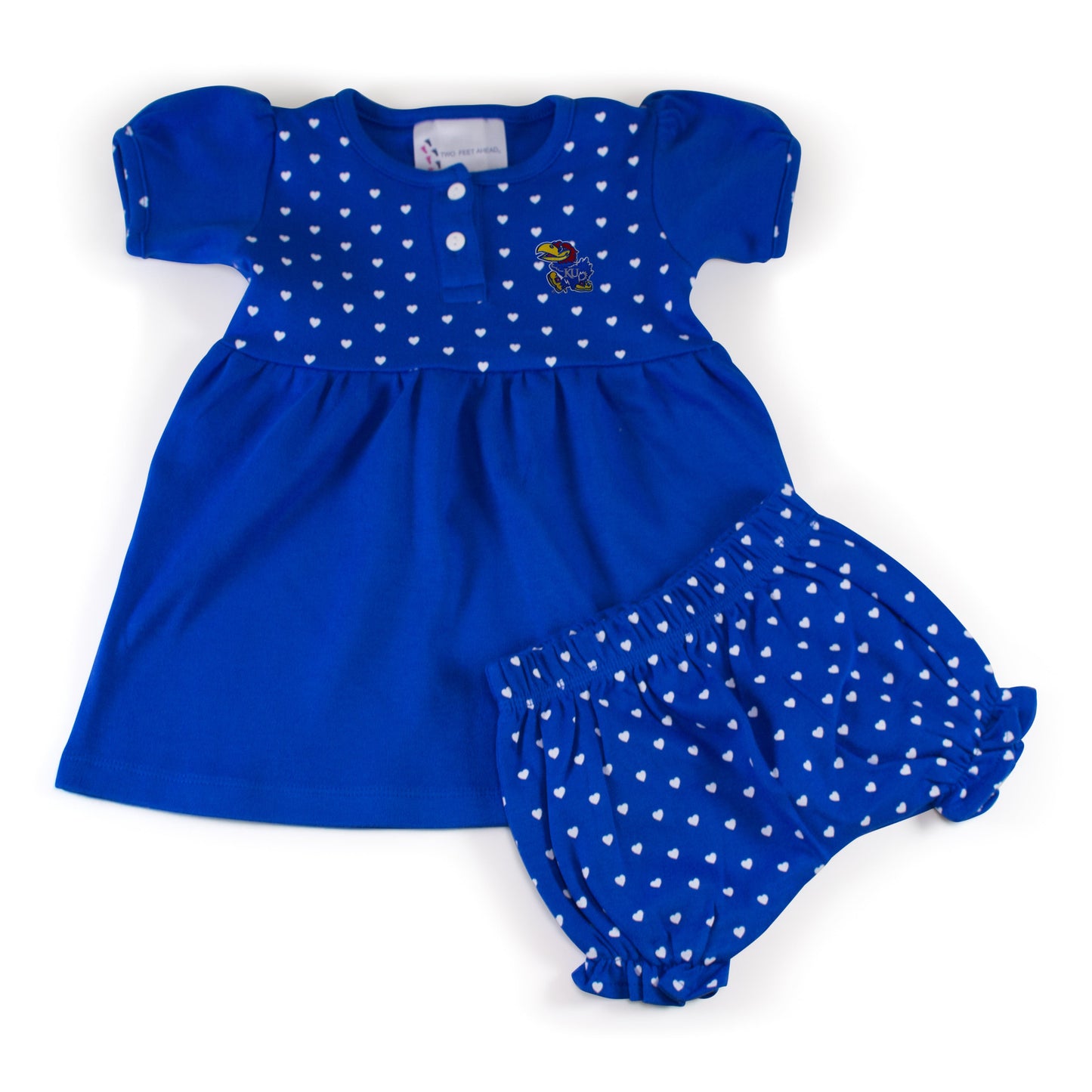 Kansas Girl's Heart Dress with Bloomers
