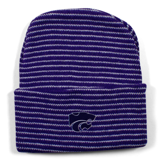 Kansas State Stripe Knit Cap