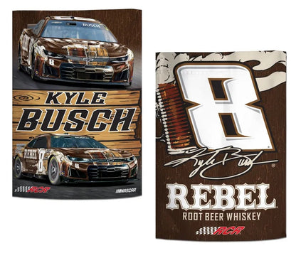 Kyle Busch 2 Sided Garden Flag 2026