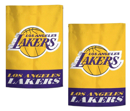 LA Lakers 2 Sided Embroidered Garden Flag