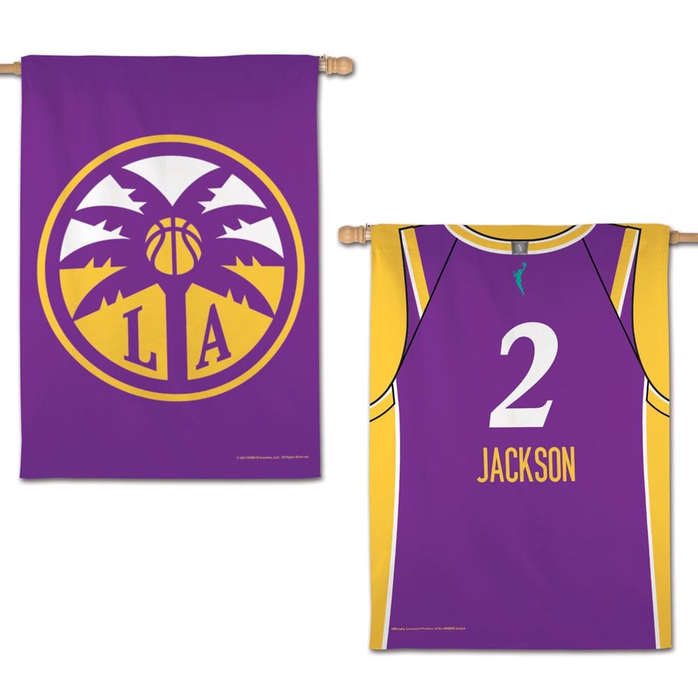 LA Sparks Banner 2 Sided Rickea Jackson