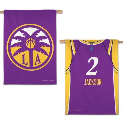 LA Sparks Banner 2 Sided Rickea Jackson