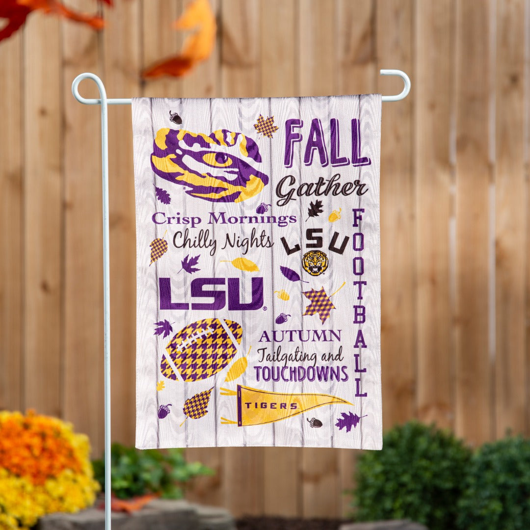 LSU Tigers Fall Garden Flag 2 Sided