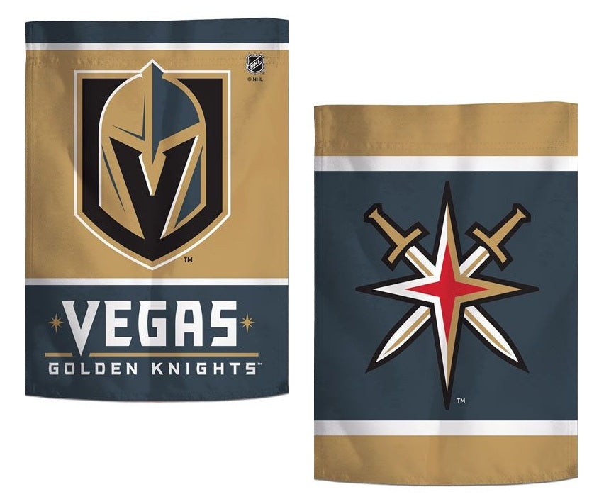 Las Vegas Golden Knights Garden Flag 2 Sided Logo